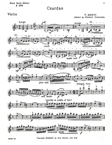 SCARICA SPARTITI PER VIOLINO